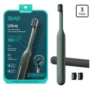 Quip Ultra Next Generation Smart Sonic Timed Electric Toothbrush for Adults